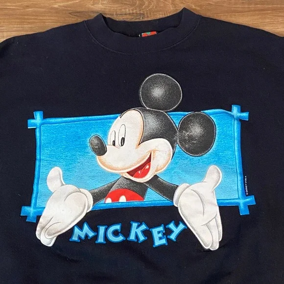 Vintage 90s Mickey Unlimited Disney Sweatshirt Adult XL USA Made X Large - Picture 2 of 12